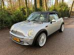 Mini cooper cabrio 1.6 airco leer navi, Auto's, Mini, Voorwielaandrijving, Parkeersensor, Zwart, 4 cilinders