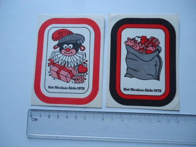 sticker oud Sint 1978 Zak aktie feest sinterklaas piet 78, Verzamelen, Stickers, Zo goed als nieuw, Bedrijf of Vereniging, Verzenden