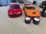 Nieuwe Tamiya TT-02 met Chrysler 300m kap+ extra Mercedes Bd, Elektro, Nieuw, Ophalen of Verzenden, Schaal 1:10