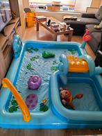 Nieuwe kinderzwembad met glijbaan en speelelementen, Tuin en Terras, Zwembaden, Minder dan 80 cm, Opblaaszwembad, Vierkant, Nieuw