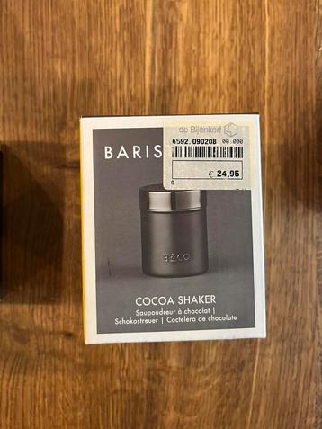Baristo & Co cacaopoeder strooier zilver beschikbaar voor biedingen