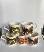 5 vintage Biltons bekers mokken herfst print bladeren blad, Huis en Inrichting, N, N, Ophalen of Verzenden, N