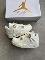 Jordan 4 Metallic Gold - !SUPER QUALITY!, Kleding | Heren, Schoenen, Ophalen of Verzenden, Nieuw, Wit