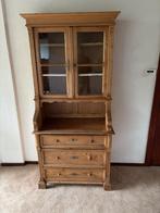 Antieke grenen buffet keukenkast met glazen deuren, Antiek en Kunst, Antiek | Meubels | Kasten, Ophalen