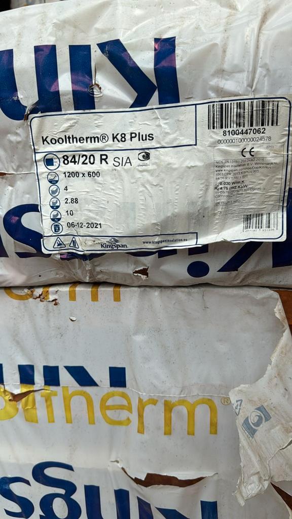 Kingspan kooltherm k8 plus pir, Doe-het-zelf en Verbouw, Isolatie en Afdichting, Nieuw, Muurisolatie, Hardschuim (Pir), 8 tot 12 cm