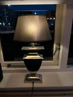 Tafellamp grijs metallic 2x, Ophalen, Zo goed als nieuw, Strak, Minder dan 50 cm