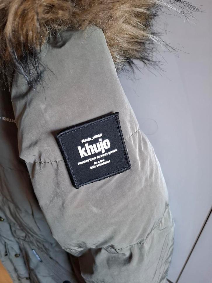 Khujo winterjas maat L MOET WEG, Kleding | Dames, Jassen | Winter, Zo goed als nieuw, Maat 42/44 (L), Groen, Ophalen of Verzenden