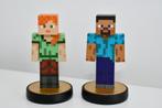 Amiibo Minecraft Steve & Alex, Nintendo officieel, als nieuw, Ophalen of Verzenden, Zo goed als nieuw, Switch, Overige typen