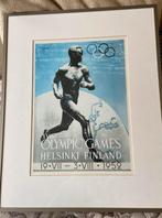 Plaat olympic games 1952 Helsinki Finland, Antiek en Kunst, Kunst | Litho's en Zeefdrukken, Ophalen of Verzenden