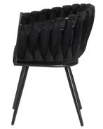 Wave Chair Black – Luxe Eetkamerstoelen Zwart Velvet, Verzenden, Japandi, Hotel Chique, Modern, Zwart, Metaal