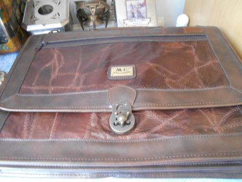 vintage schoudertas van Marc Chantal Italy., Sieraden, Tassen en Uiterlijk, Tassen | Schoudertassen, Nieuw, Overige merken, Bruin