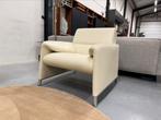 Als nieuw Leolux Felizia Fauteuil Senso egret design Stoel, Huis en Inrichting, Fauteuils, Leolux, 75 tot 100 cm, Ophalen of Verzenden