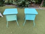 2 ikea vettre nachtkastjes, Ophalen, Zo goed als nieuw, Metaal of Aluminium, 45 tot 65 cm