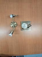 Lampen set brons-goud lampen werken allebei, Ophalen of Verzenden, Zo goed als nieuw