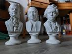 Gipsen beelden van componisten - 3 stuks, Ophalen of Verzenden