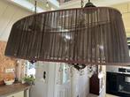 Hanglamp met kroonluchters, donkerbruin., Huis en Inrichting, Lampen | Hanglampen, Ophalen, Gebruikt, Glas, 50 tot 75 cm