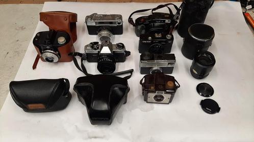 Vintage Camera Collectie - Diverse Merken, Audio, Tv en Foto, Fotocamera's Analoog, Gebruikt, Spiegelreflex, Canon, Ophalen of Verzenden