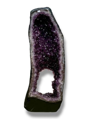 Donkerpaarse Amethist portaal Geode! - TOPSTUK !! beschikbaar voor biedingen