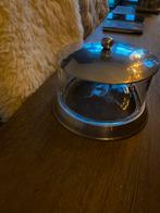 Glazen schaal met deksel, Schaal, Rond, Ophalen of Verzenden, Glas