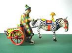 Lehmann variant clown met ezel blik speelgoed ca 1950, Ophalen of Verzenden