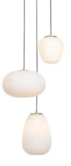 Qazqa Design hanglamp goud 3-lichts met opaal/ glas - Hero, Ophalen, Nieuw, Glas