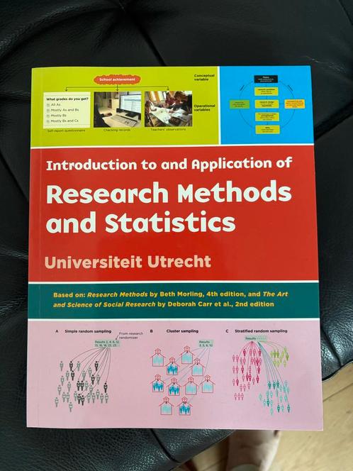 Research Methods & Statistics - Utrecht Universiteit, Boeken, Studieboeken en Cursussen, Nieuw, WO, Beta, Ophalen of Verzenden