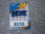 Namen Kaarsjes / Letter Kaars / Kaarsje Met Naam : RENE, Overige materialen, Blauw, Nieuw, Ophalen of Verzenden
