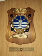 Groot zwaar wapenschild Marine Luchtvaartdienst 860 Squadron, Verzamelen, Militaria | Algemeen, Verzenden, Marine, Nederland, Embleem of Badge