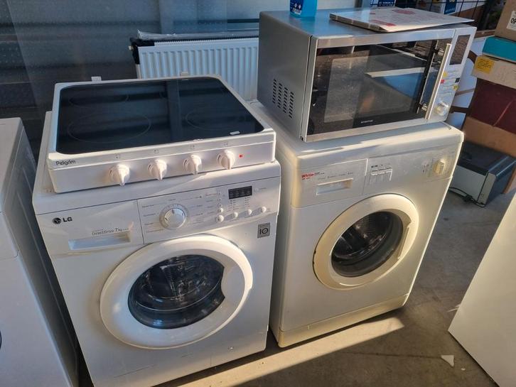 Witgoed: Koelkasten, Wasmachines, Drogen, Vaatwassers, Witgoed en Apparatuur, Wasmachines, Gebruikt, Voorlader, 6 tot 8 kg, 85 tot 90 cm