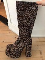Luipaardprint Plateau Laarzen, Kleding | Dames, Schoenen, Ophalen, Gedragen, Bruin, Hoge laarzen
