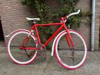 Rood Single Speed Fiets Terugtraprem, 49 tot 53 cm, Ophalen, Gebruikt, Overige merken