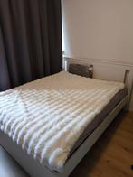 Bedframe & Matras - 160x200 cm, Wit, Tweepersoons, Ophalen of Verzenden, Zo goed als nieuw
