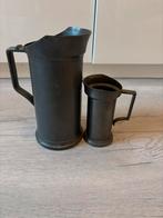 Vintage Tinnen Maatbekers - Set van 2, Antiek en Kunst, Ophalen