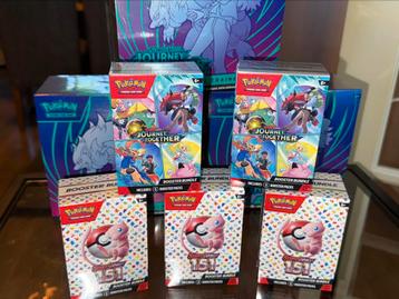 Pokémon Booster Bundles – Journey Together & 151 beschikbaar voor biedingen