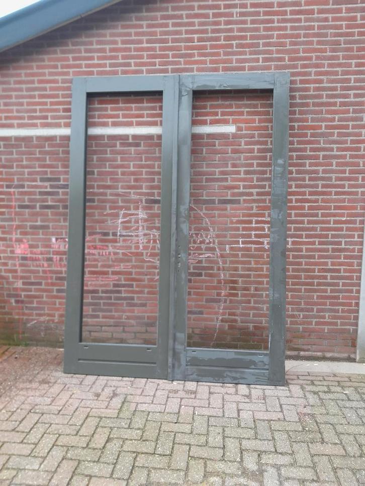 Set openslaande deuren nieuw extra hoog (nr13), Doe-het-zelf en Verbouw, Deuren en Horren, Nieuw, Buitendeur, 215 cm of meer, 120 cm of meer