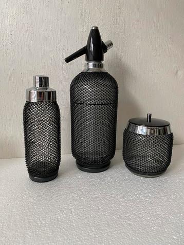 Seltzer cocktail set : spuitfles, shaker en ijsemmer, 80s beschikbaar voor biedingen