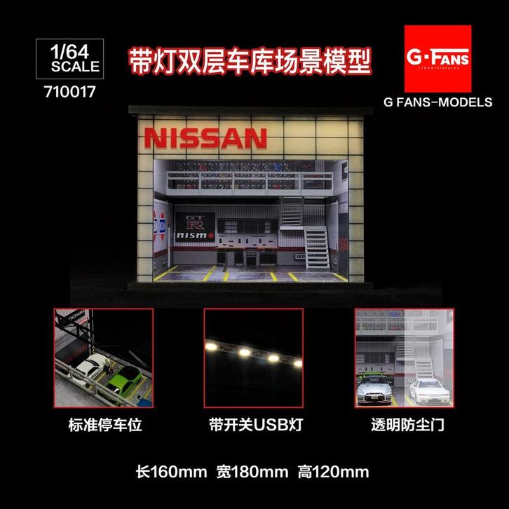 G Fans
Nissan Garage Diorama
Inc Led 1:64 Nieuw, Hobby en Vrije tijd, Modelbouw | Figuren en Diorama's, Nieuw, Ophalen of Verzenden