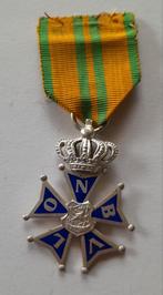 NBVLO Vierdaagse medaille met dubbele kroon., Ophalen of Verzenden, Landmacht, Nederland, Lintje, Medaille of Wings