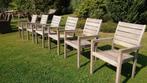 Set van 6 erg mooie teak tuinstoelen, Ophalen, Gebruikt