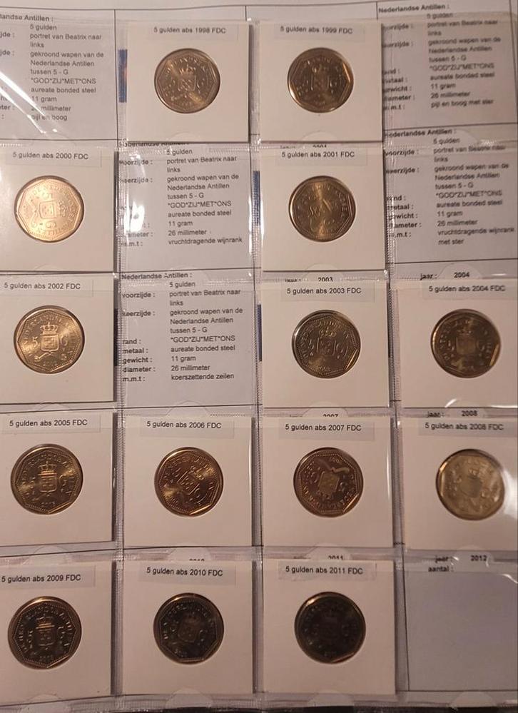 Nl Antillen Jaarsets 1979-2011 FDC, Postzegels en Munten, Munten en Bankbiljetten | Verzamelingen, Munten, Buitenland, Ophalen of Verzenden