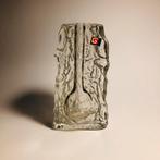 Solifleur, vintage glazen vaas van Georgshütte, Overige kleuren, Verzenden, Minder dan 50 cm, Glas