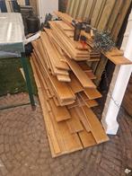 Houten vloer, gebruikt, Doe-het-zelf en Verbouw, Hout en Planken, Gebruikt, Minder dan 25 mm, Eiken, Ophalen of Verzenden