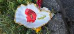 Schelpen decoratie vizsla bloemen, Ophalen of Verzenden