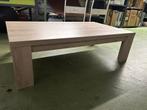 Salon tafel 135 x 80 cm, grijs eiken, 100 tot 150 cm, Rechthoekig, Ophalen of Verzenden, Zo goed als nieuw