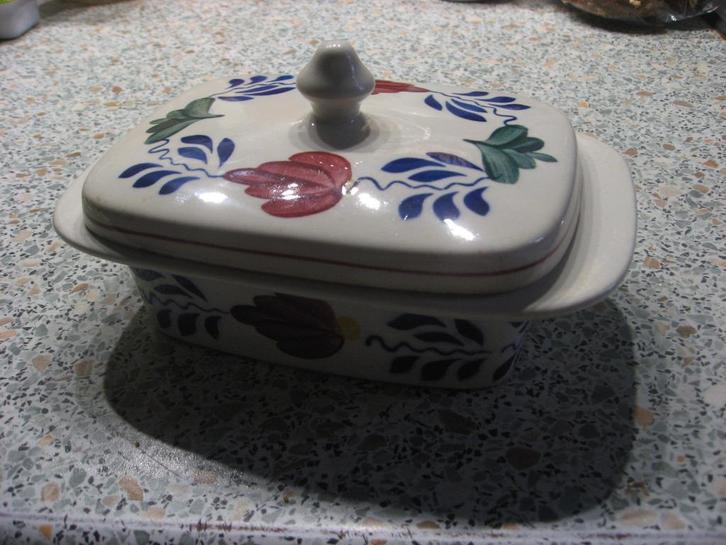 Boerenbont botervloot1, Huis en Inrichting, Keuken | Servies, Gebruikt, Overige typen, Boerenbont, Aardewerk, Ophalen of Verzenden