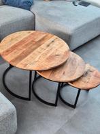 Mango Houten Salontafels - Gebruikt, Gebruikt, 50 tot 100 cm, Rond, Minder dan 50 cm
