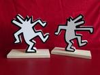 Keith Haring Dancing Dogs boekensteunen / decoratief object, Antiek en Kunst, Kunst | Designobjecten, Ophalen of Verzenden