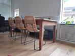 Rotan eetkamerstoelen, Huis en Inrichting, Stoelen, Ophalen, Gebruikt, Bruin, Vier
