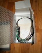 Collier met half edelstenen,Malachiet,Amazoniet,Fluoriet e.a, Overige materialen, Overige kleuren, Verzenden, Nieuw
