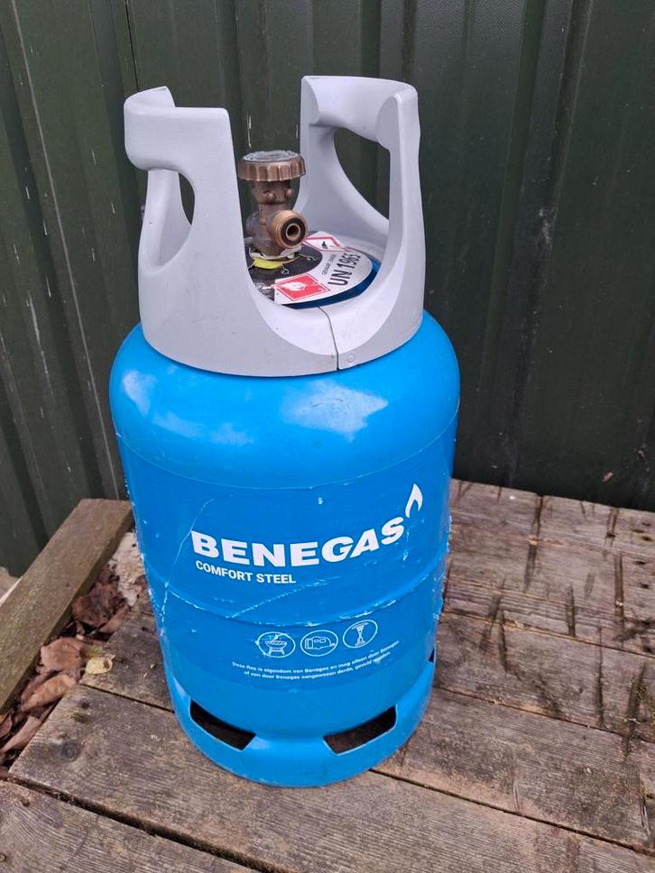 Benegas Comfort Steel 6kg Gasfles, Caravans en Kamperen, Kampeeraccessoires, Gebruikt, Ophalen
